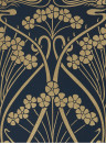 Liberty Wallpaper Ianthe Mono - Lapis