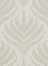 Liberty Wallpaper Paisley Fern - Pewter White