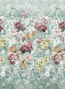 Designers Guild Carta da parati Tapestry Flower - Eau De Nil