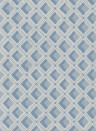 Designers Guild Wallpaper Amsee Geometric - Slate Blue