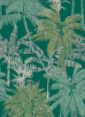 Coordonne Papier peint Palms - Esmeralda