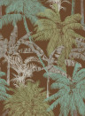 Coordonne Wallpaper Palms - Chocolate