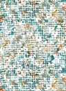 Clarke & Clarke Wallpaper Scintilla - Teal/ Spice