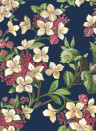 Coordonne Papier peint Flowery - Navy