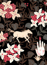 Coordonne Wallpaper Neo-Flowery - Black