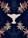 Coordonne Carta da parati Neo-Rococo - Navy