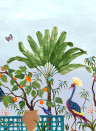 Coordonne Mural Neo-Tea Garden - Blue