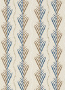 Nina Campbell Wallpaper Meridor - Blue/ Chocolate