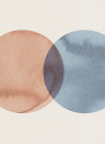 Rebel Walls Wandbild Eclipse - Red Blue