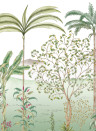 Isidore Leroy Papier peint panoramique Jardin des Oiseaux Jade - Panel A