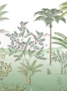 Isidore Leroy Mural Jardin des Oiseaux Jade - Panel C