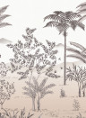 Isidore Leroy Mural Jardin des Oiseaux Bois de Rose - Panel C