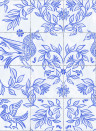 Coordonne Papier peint Ceramica - Blue