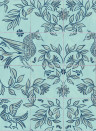 Coordonne Papier peint Ceramica - Aqua