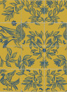 Coordonne Papier peint Ceramica - Mustard