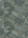Coordonne Wallpaper Hexagon - Lagoon