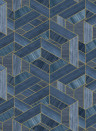 Coordonne Wallpaper Hexagon - Ocean