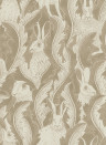 Långelid / von Brömssen Wallpaper Hares in Hiding - Taupe