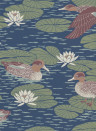 Långelid / von Brömssen Wallpaper Duck Pond - Deep Blue