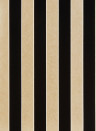 Osborne & Little Tapete Regency Stripe - Gold/ Black