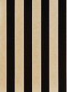 Osborne & Little Tapete Regency Stripe - Gold/ Black