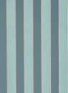 Osborne & Little Tapete Regency Stripe - Duck Egg/ Copper