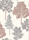Coordonne Wallpaper Arboleda - Terracota/ Granate