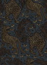 Rebel Walls Wallpaper Year Of The Tiger - Midnight