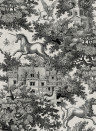Rebel Walls Wallpaper Fairy Tale Castle - Graphite