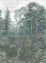 Rebel Walls Mural Green Wood - Emerald