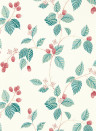 Sanderson Wallpaper Rubus - Raspberry