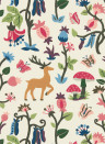 Sanderson Tapete Forest of Dean - Mulberry/ Multi
