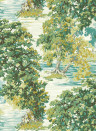 Sanderson Papier peint Ancient Canopy - Sap Green