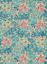 Morris & Co Wallpaper Bower - Indigo/ Barbed Berry