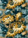 Clarke & Clarke Wallpaper Sunforest - Gilver/ Denim