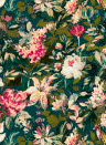 Clarke & Clarke Wallpaper Lilum - Peacock