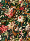 Clarke & Clarke Wallpaper Lilum - Russet/ Noir
