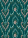 Clarke & Clarke Wallpaper Velluto - Teal
