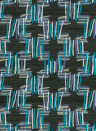 Arte International Wallpaper Tatami - Deep Blue