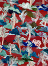 Arte International Wallpaper Saranda - Vermilion Trees