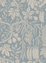 Sandberg Wallpaper Fig Garden - Misty Blue