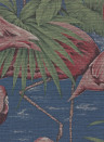 Arte International Papier peint Flamingo - Rosa/ Petrol