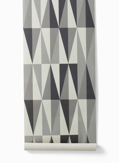 Tapete Spear von ferm LIVING - Grey