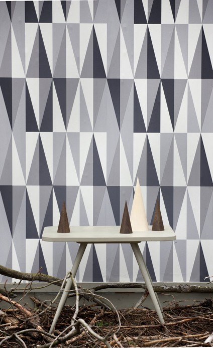 Tapete Spear von ferm LIVING - Grey