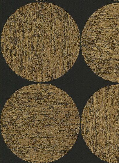 Luna - Designtapete von Cole and Son - Schwarz/ Gold