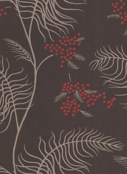Mimosa - Designtapete von Cole and Son - Braun/ Beige/ Rot
