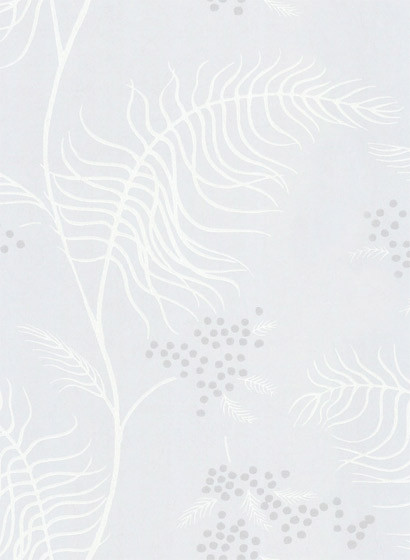 Mimosa - Designtapete v. Cole and Son - Hellblau/ Weiß/ Grau