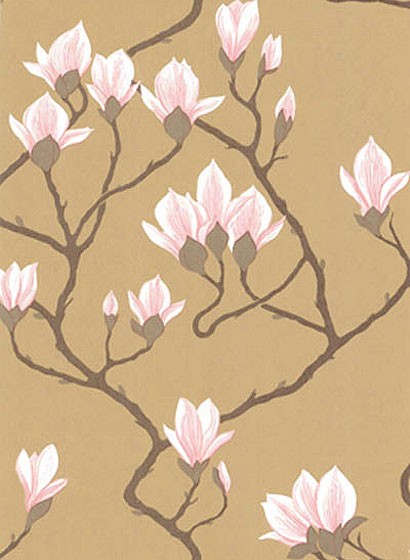 Magnolia - Designtapete von Cole and Son - Antikgold