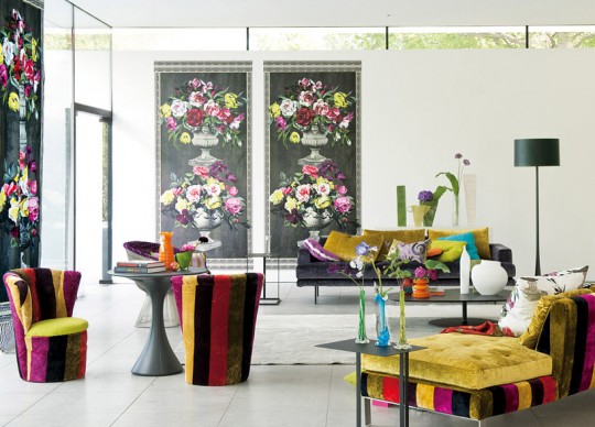 Ornamental Garden - Florales Wandbild von Designers Guild