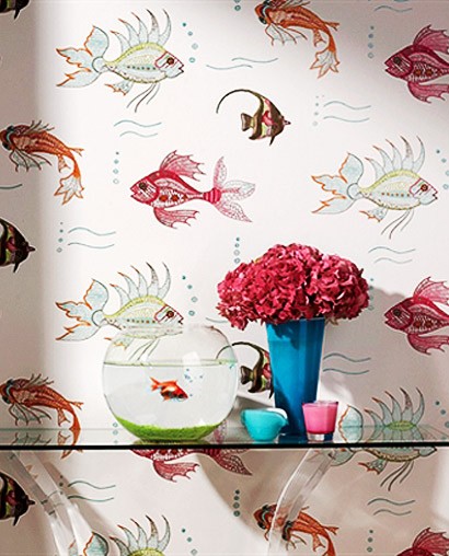Fisch Tapete Aquarium - Designtapete von Osborne & Little